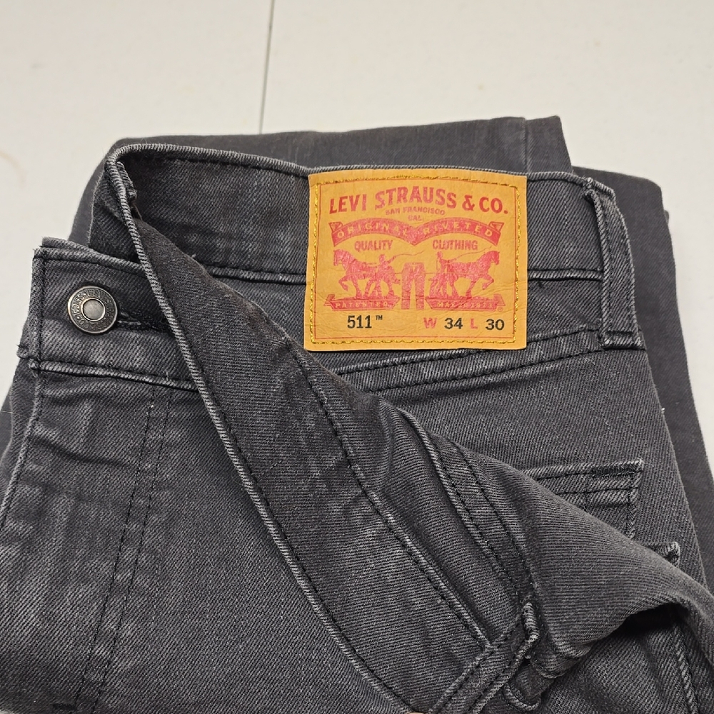 Levi's 511 Men's Dark Gray Slim Jeans 34x30